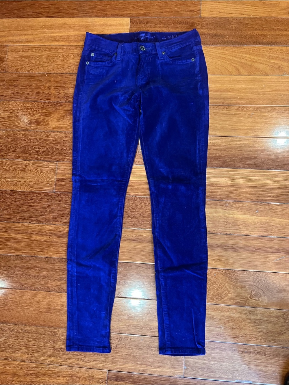 Royal purple velvet Skinny Pants
